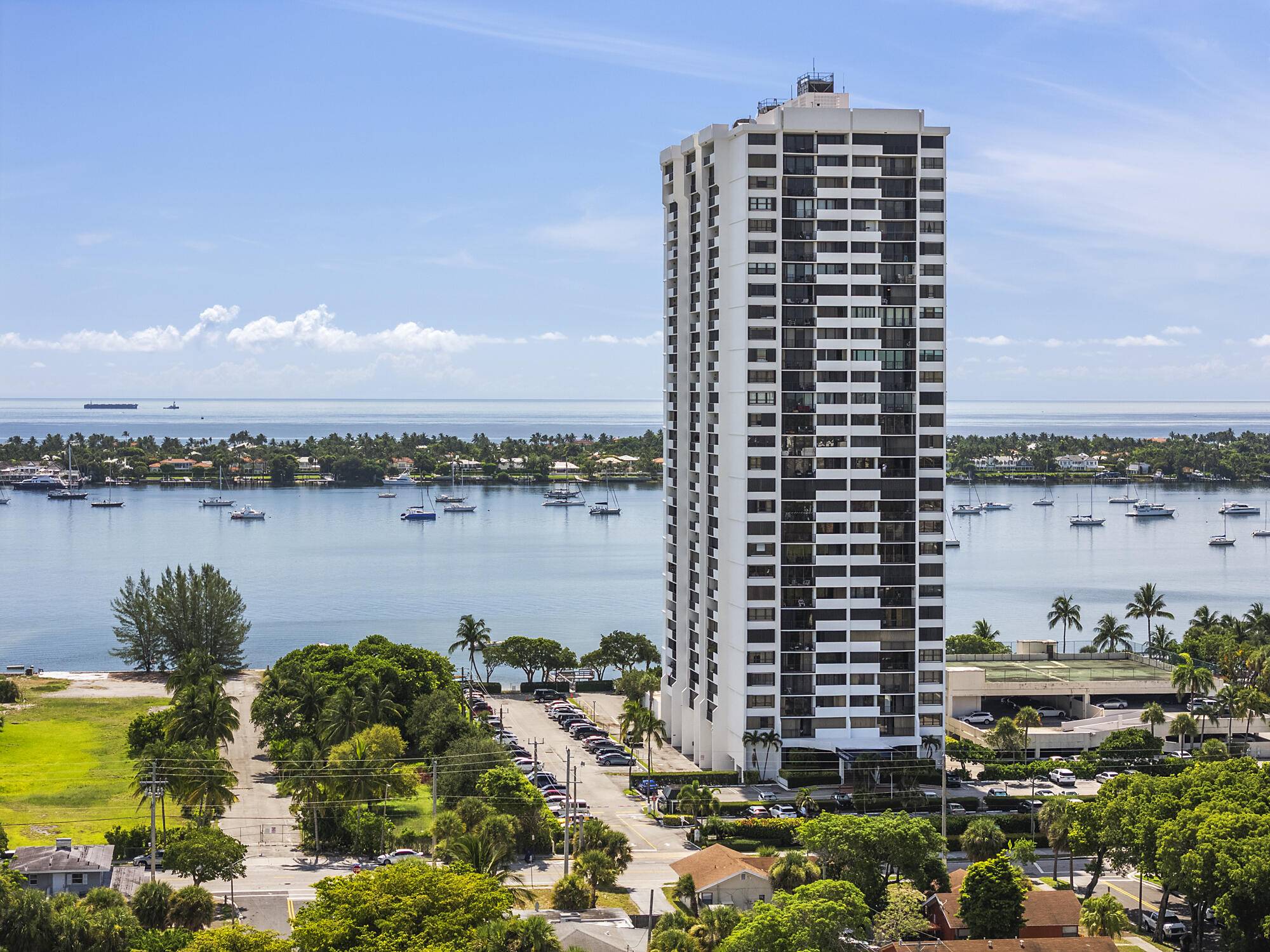 Enjoy gorgeous water views from this spacious 1 bedroom 1.