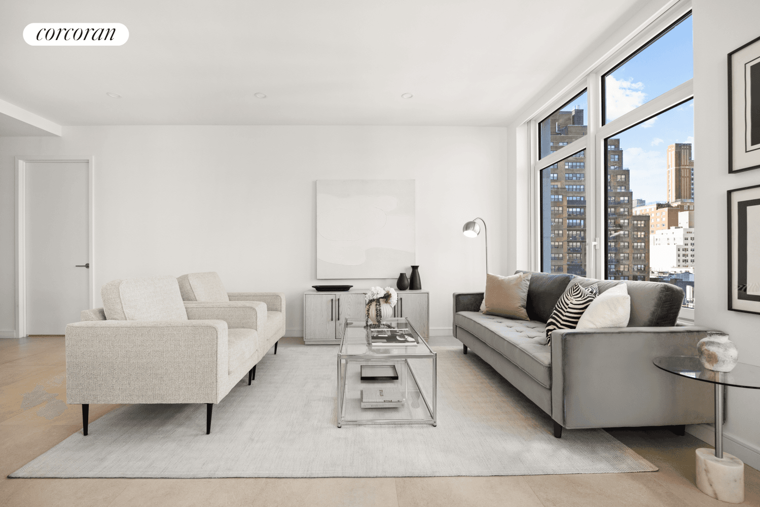 Welcome to Residence 8B, a north and west facing corner three bedroom, three bathroom that embodies modern luxury, quality, and sophistication.