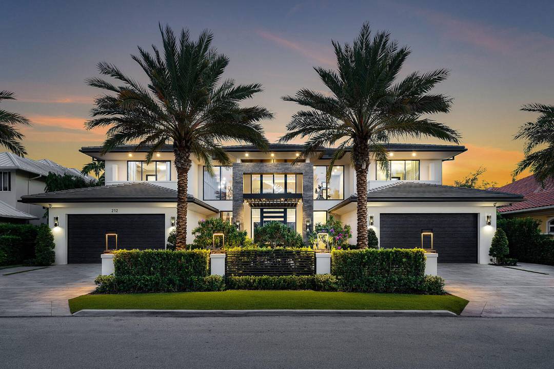 A striking new waterfront estate by Albanese amp ; Sons, architecture by BE Design, and interiors by Zelman Designs, debuts in Royal Palm Yacht amp ; Country Club.