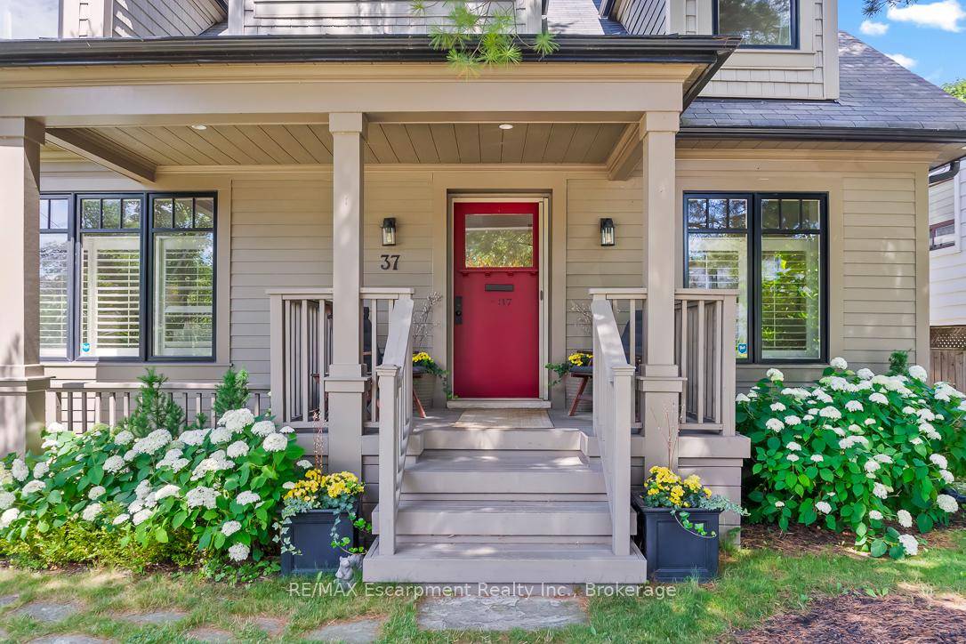 Welcome to this stunning Bill Hicks designed home on a quiet cul de sac in vibrant Kerr Village.