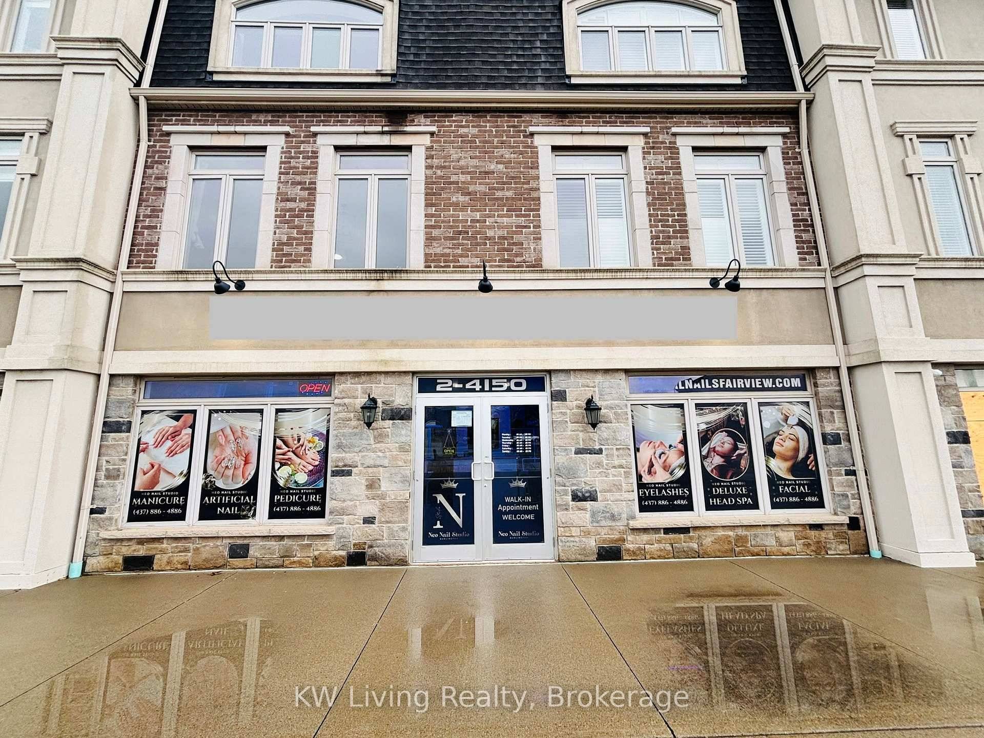 Turn key nail and beauty salon for sale in a prime Burlington location, directly across from Fairview Gardens Plaza on a busy commercial corridor with bright storefront exposure onto Fairview ...