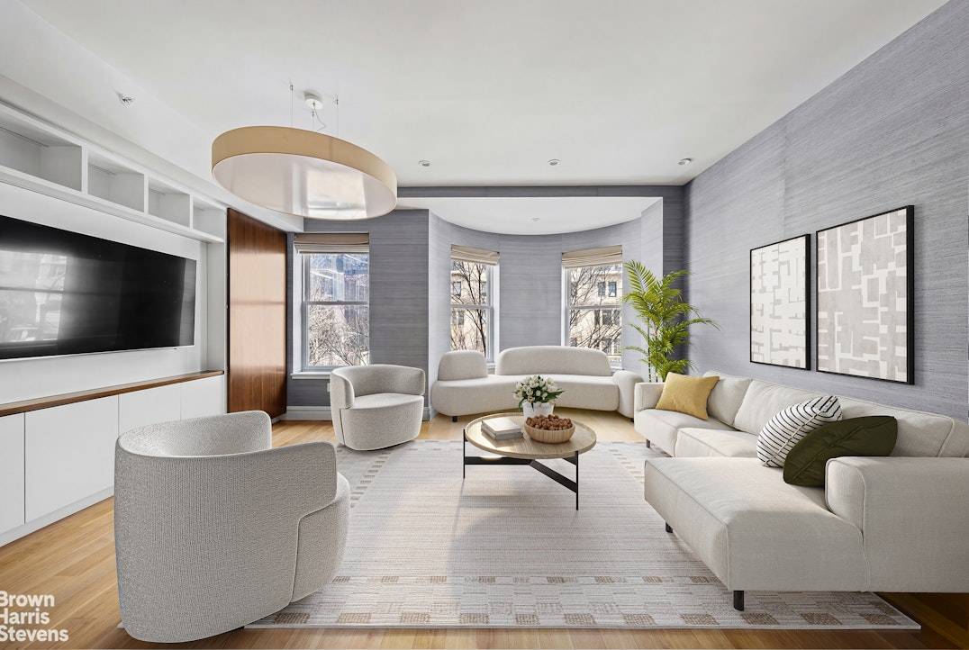 A Luxurious 3 bed, 3 bath duplex in one of a kind townhouse discreetly tucked behind a historic 19th century facade.