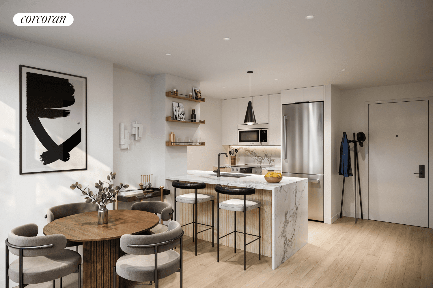 Eastern Facing Designer one bedroom with Park Slope streetscape views only minutes from the F, G and R Subway lines and across from JJ Byrne Washington Park.