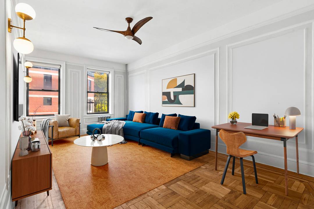 Nestled on one of Prospect Heights' most picturesque, tree lined blocks, this lovingly gut renovated one bedroom at 400 Lincoln Place pairs authentic pre war charm with a designer's sensibility, ...