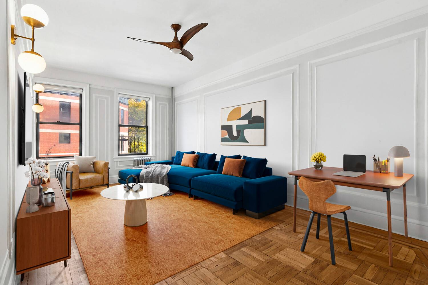 Nestled on one of Prospect Heights' most picturesque, tree lined blocks, this lovingly gut renovated one bedroom at 400 Lincoln Place pairs authentic pre war charm with a designer's sensibility, ...