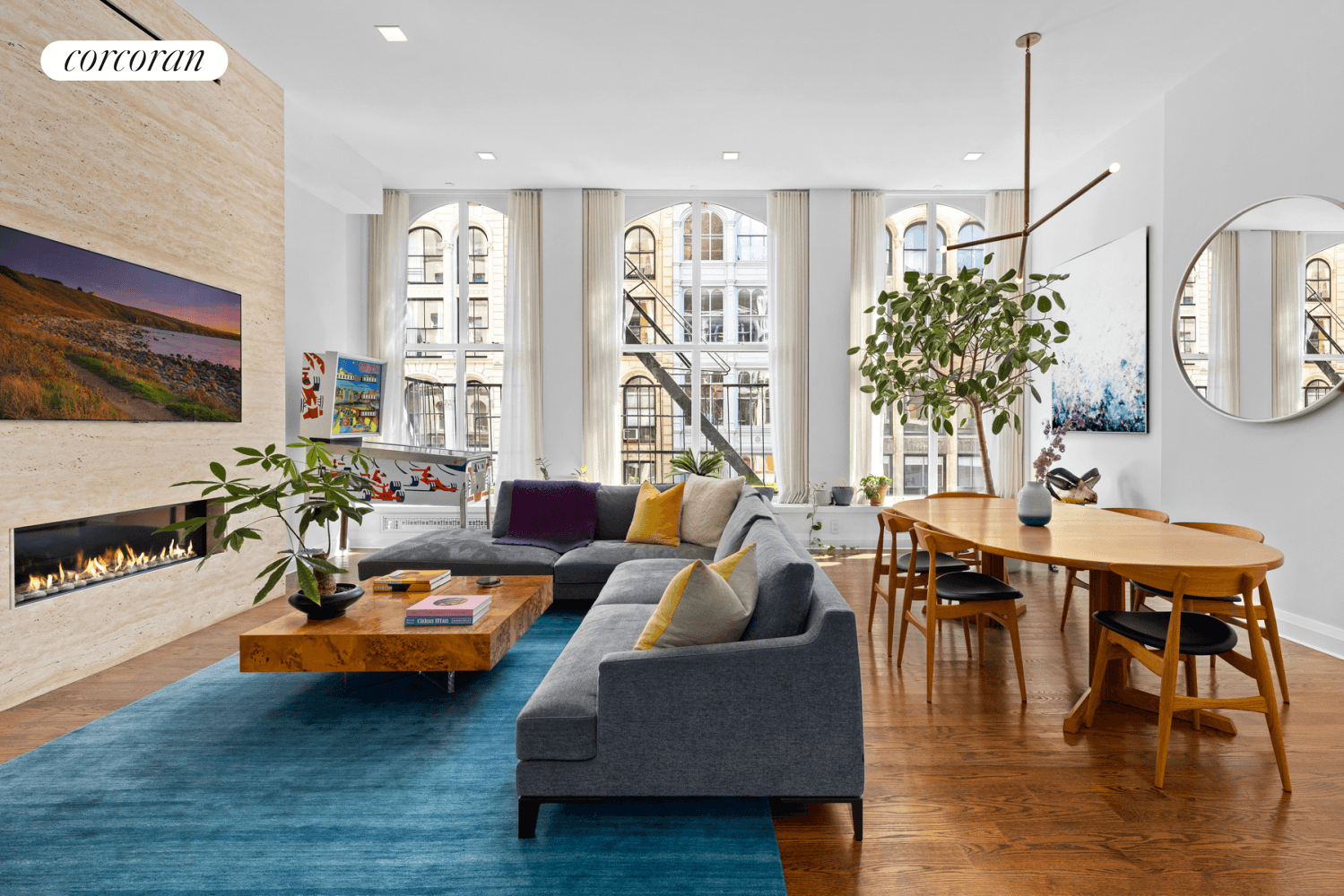 Your Home for the Holidays and Beyond is Here Rare opportunity to live in this gorgeous, fully furnished Pre War Loft in the Heart of Tribeca.