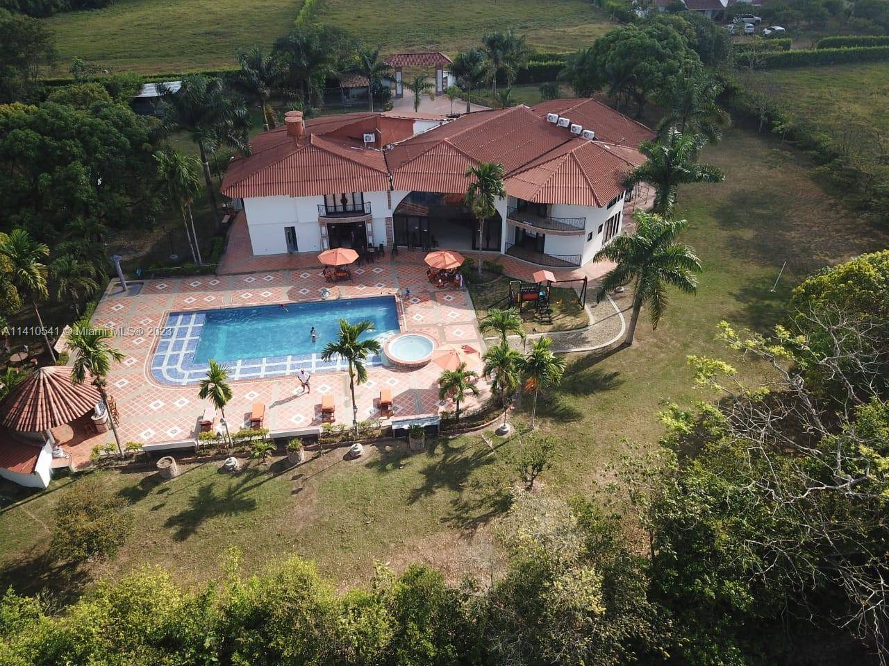 Mansion nestled in the heart of Colombia's picturesque countryside.