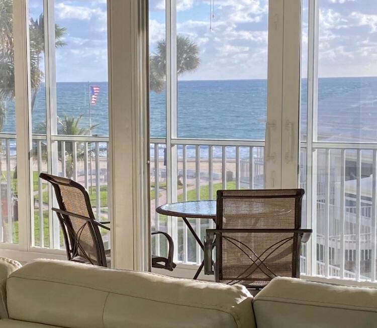 Escape to paradise with this charming two bedroom, two bathroom oceanfront condo in a boutique building just steps from the sandy beach.