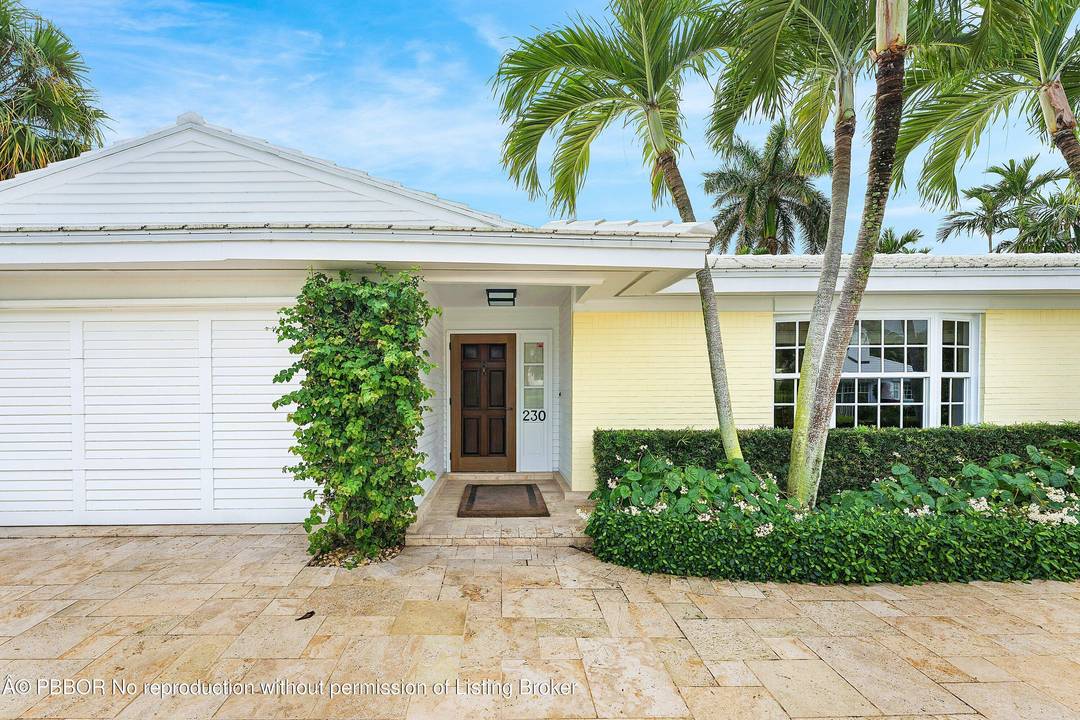 Charming Bermuda Style home tucked away on the North End of Palm Beach.