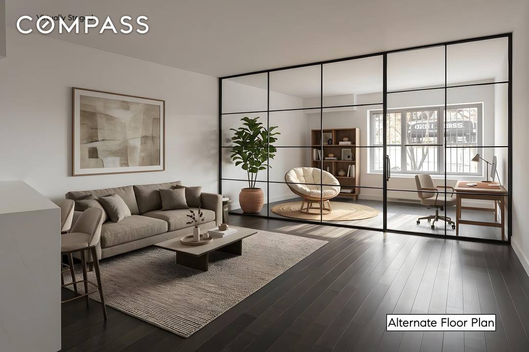 With 813 sqft, S1B is the largest 1 Bedroom 1 Bathroom at the Clinton West Condominium that can easily be converted to a 2nd Bedroom or Home Office !