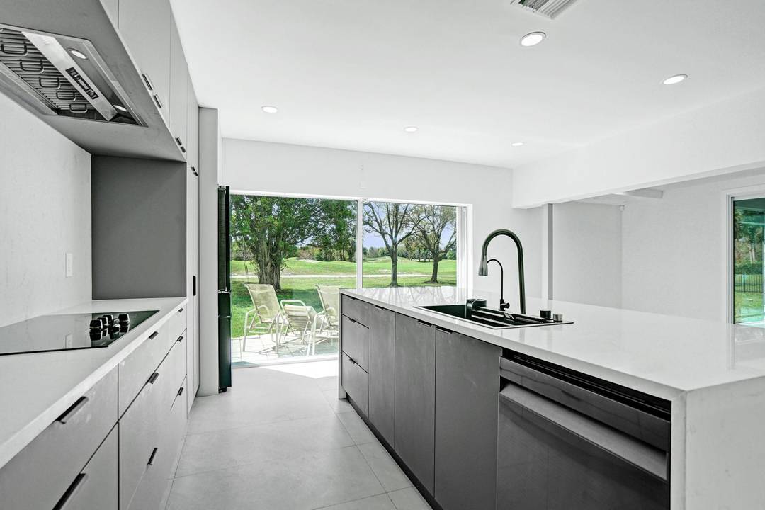 Available for rent, this beautifully redesigned residence offers a private retreat with stunning golf course amp ; sunset views from nearly every window.