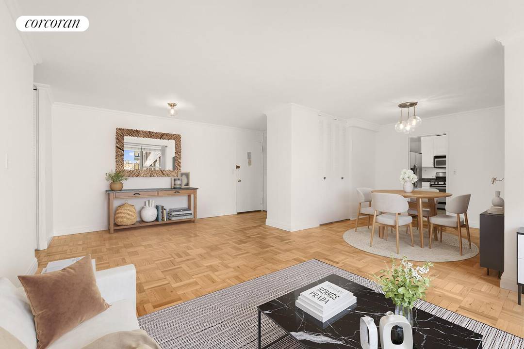 Located in one of the Upper West Side's most desirable coops, just moments from Central Park, this oversized, sun soaked home checks every box.