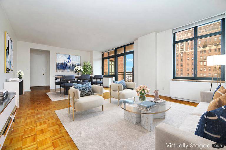 Rare Riverside Retreat Oversized 1BR with a Large Private Balcony in the desired 222 Riverside Drive Condominium Upper West Side.