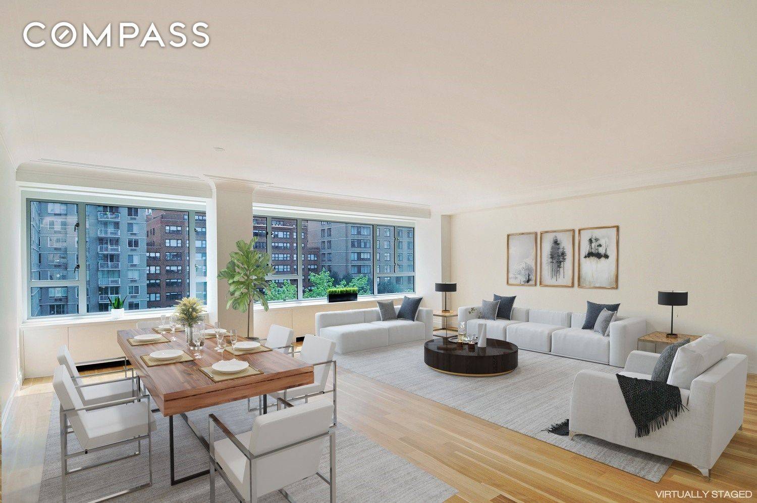 LUXURY LIVING... This Two Bedroom residence with additional Windowed Office has unobstructed southern and northern exposures.