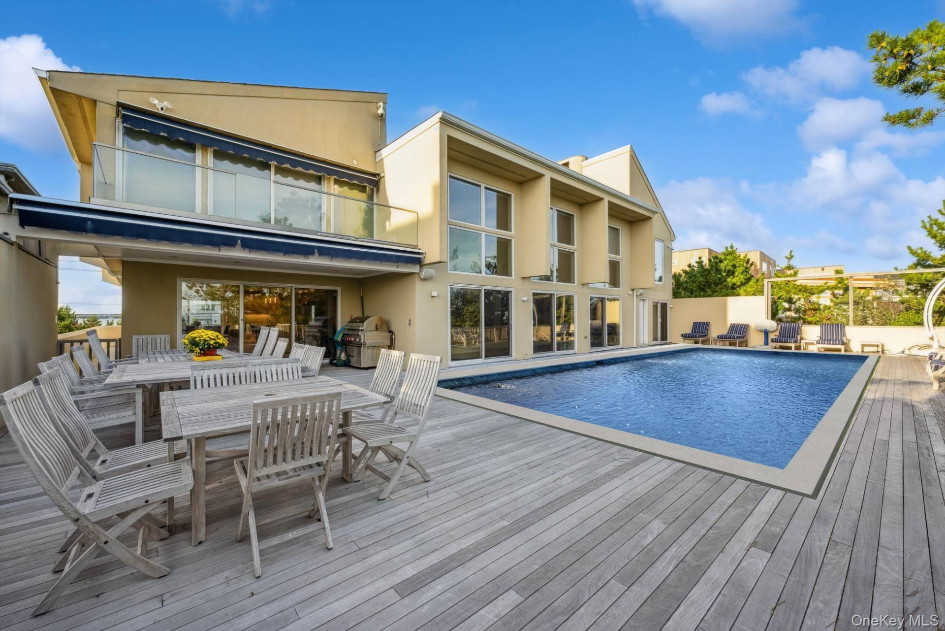 New to the market, this five bedroom oceanfront beach house offers 132 feet of beach frontage with sweeping ocean views.