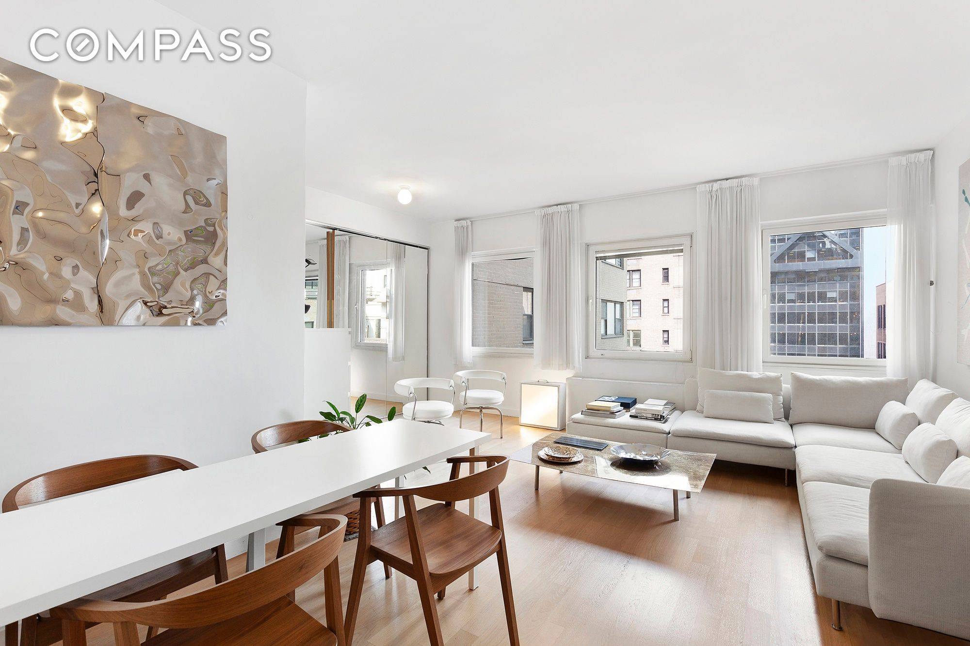 Welcome to your renovated luxury doorman alcove studio in a prime midtown location, seconds from Central Park.