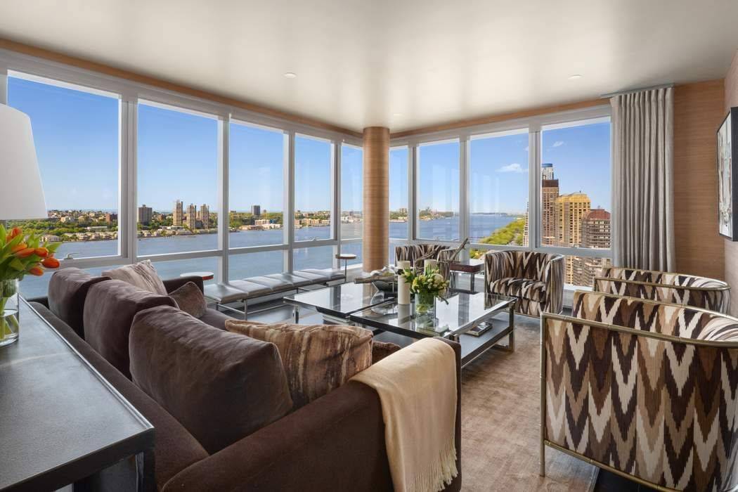 A rare opportunity to own a fully furnished, turnkey half floor residence at One Riverside Park, where expansive scale, refined design, and sweeping Hudson River views come together in a ...