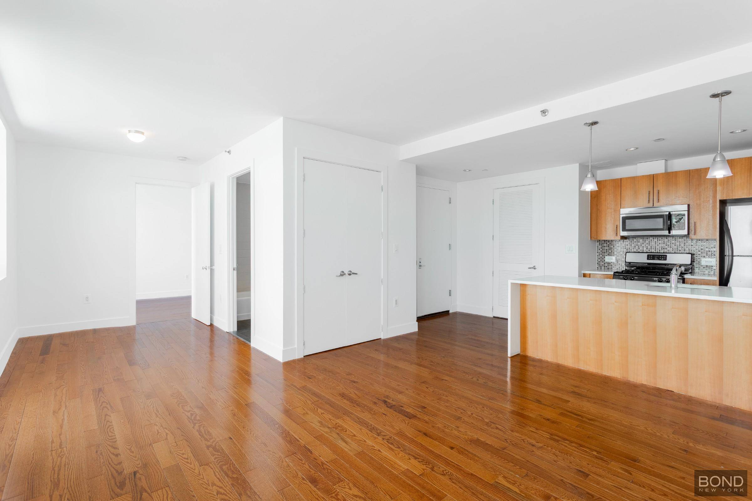 FANTASTIC one bedroom penthouse unit with a private 256 SF outdoor space, extremely large livingroom brand new wood floors throughout, large bedroom with wall to wall closet and an open ...