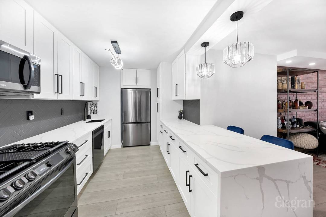 Move right into this gut renovated one bedroom Co Op apartment showcasing a sleek, modern design.