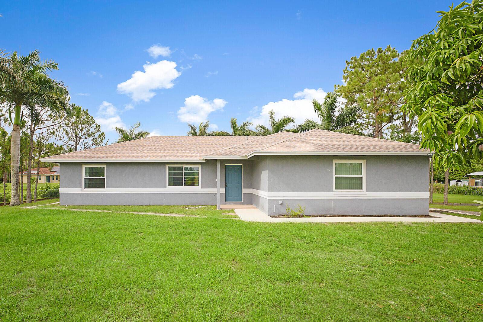 Pool Home that features 3 bedrooms, 2 bathrooms, and a split floor plan w 2 car garage.