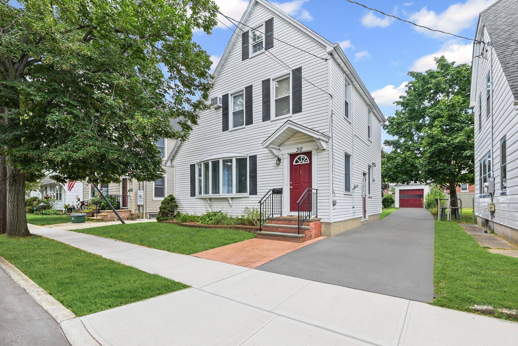 Welcome to this beautifully maintained Chatlos Colonial, ideally nestled mid block on a picturesque, tree lined street in the highly sought after College Section of Williston Park.