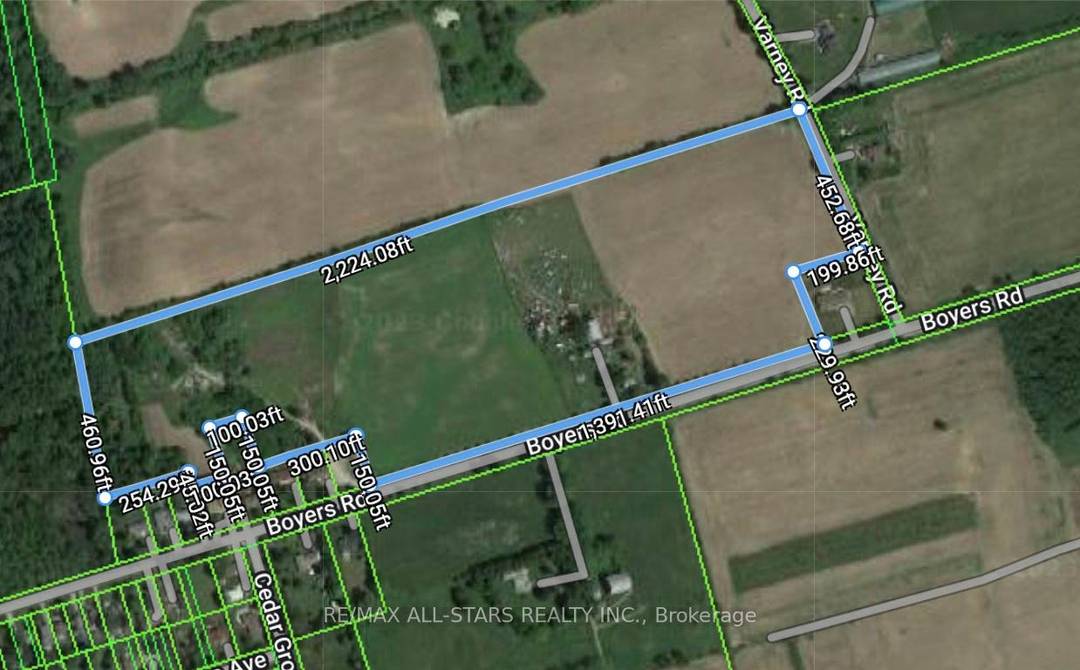 31 Acres Located Directly Beside Residential Area, Over 1800 Ft Of Road Frontage On Boyers Road And Varney Road.