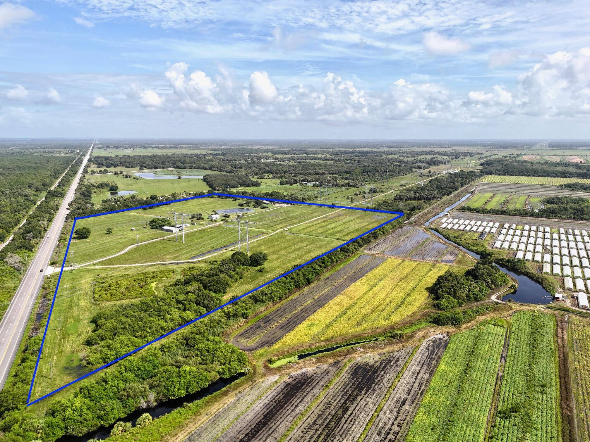 Here is a unique opportunity to acquire over 40 acres of prime agricultural land with home in Martin County, boasting approximately 1, 650 feet of frontage along State Road 710.