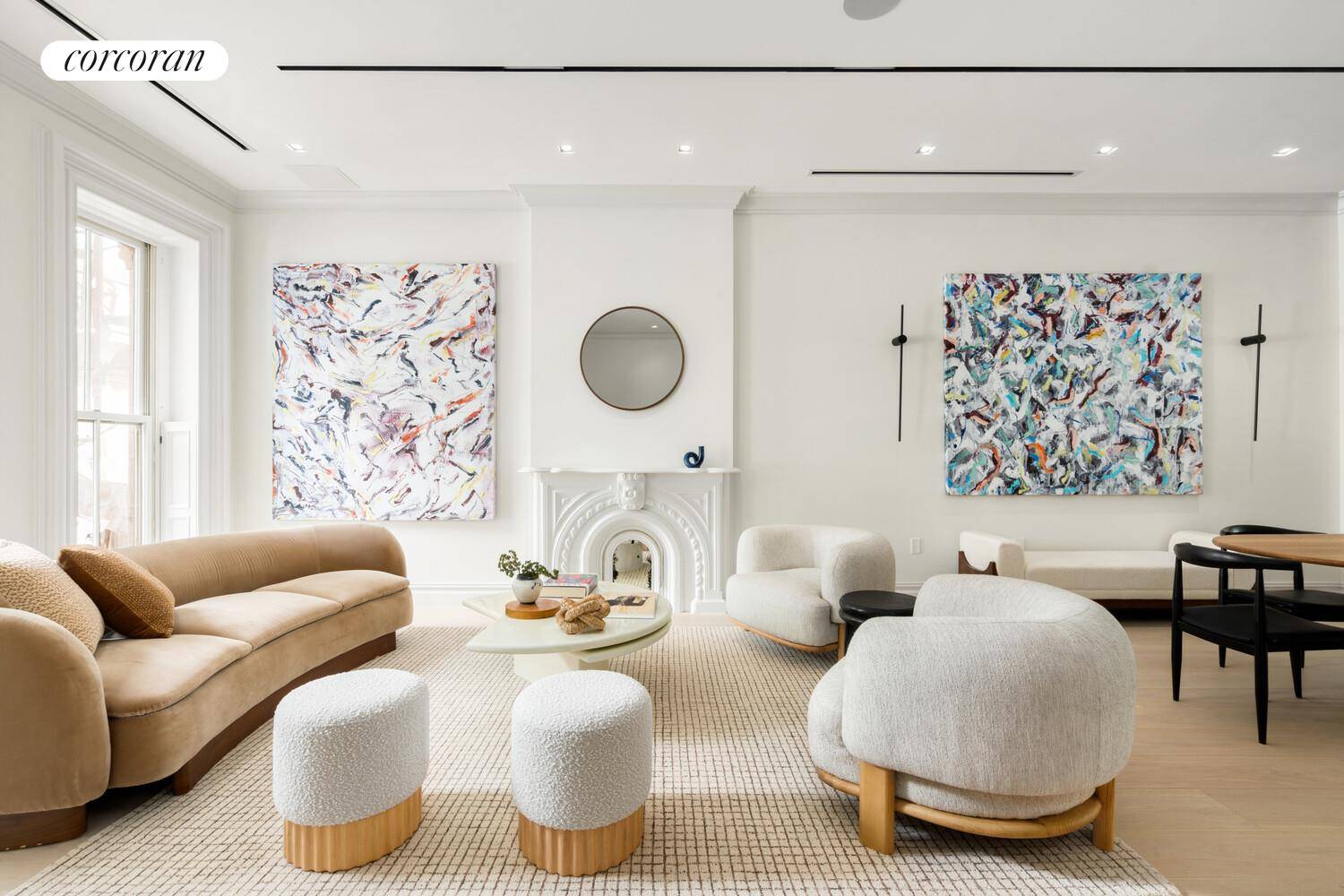 Set on a tree lined, landmarked block in Clinton Hill, 66 Downing Street is a 20 foot wide, five story brownstone that marries historic character with bespoke modern design.