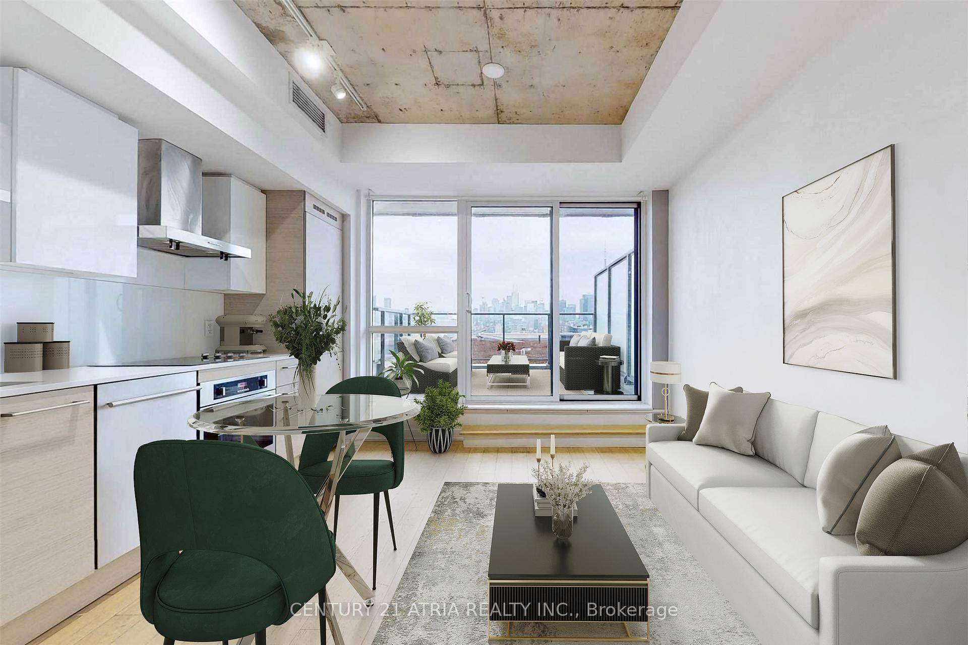 Welcome to 1030 King St. This exceptional suite sets apart from the rest with an expansive and private outdoor terrace offering breathtaking, unobstructed views of the iconic CN Tower.