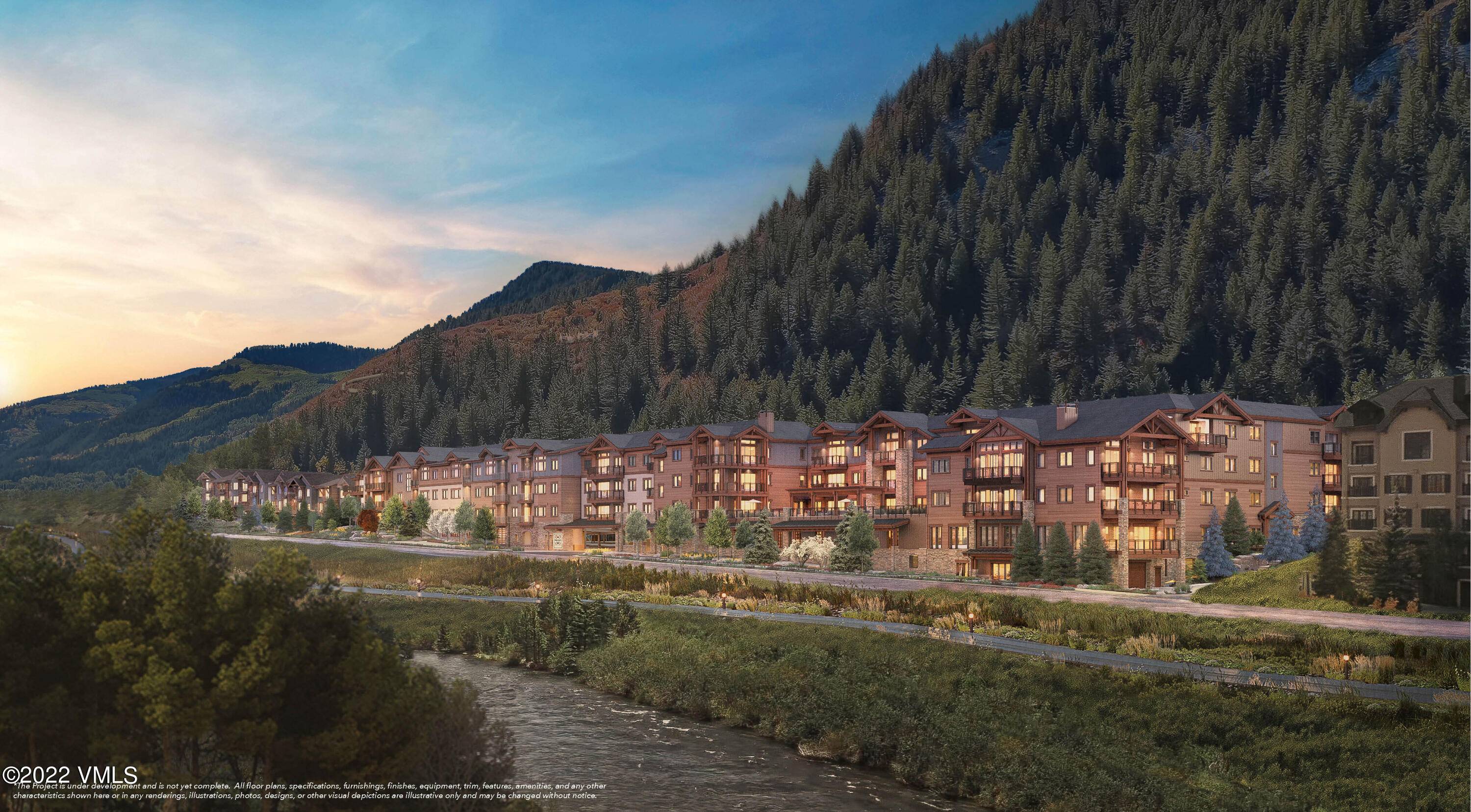 This top floor, mountainside 3 bedroom office, 2 bathroom residence offers a 170 sf patio with beautiful mountain views.