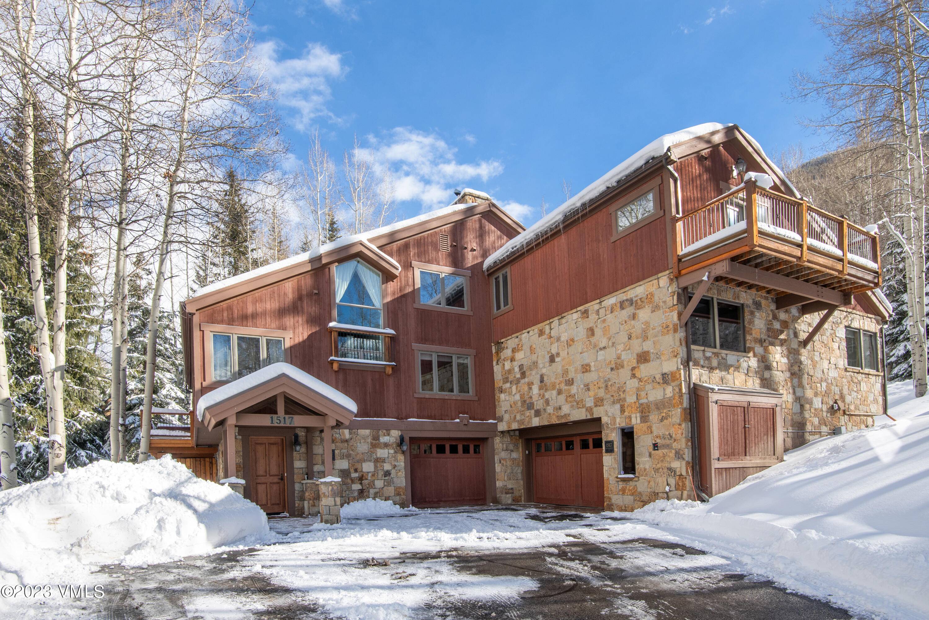 Unique duplex property offered for sale in the prestigious Vail Golf Course neighborhood.