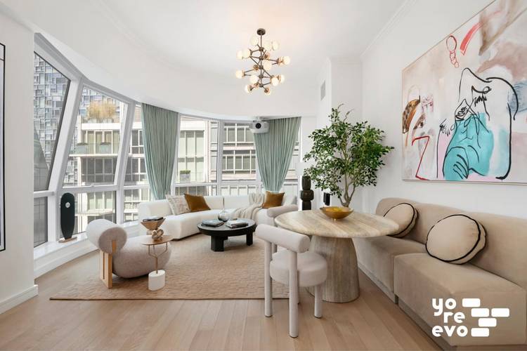 Pristine 2 bedroom, 2 full bathroom residence with soaring ceilings approaching 12 feet at West Chelsea's Lantern House.