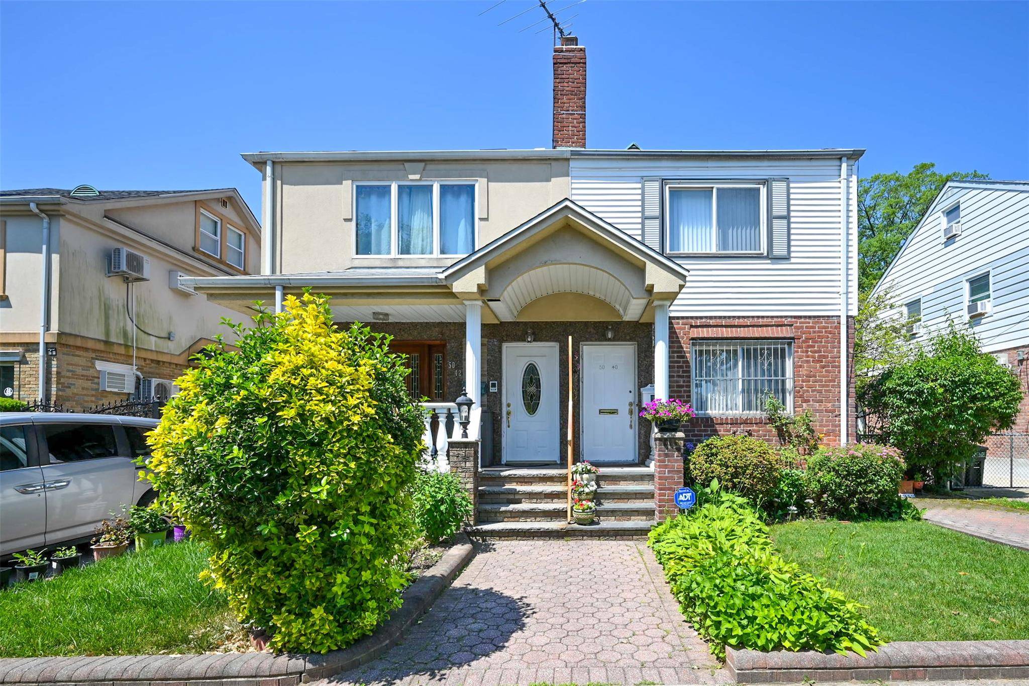 JUST ARRIVED... Charming, semi detached, 2 bedroom, 2 full bath home nestled in the heart of prime Fresh Meadows.