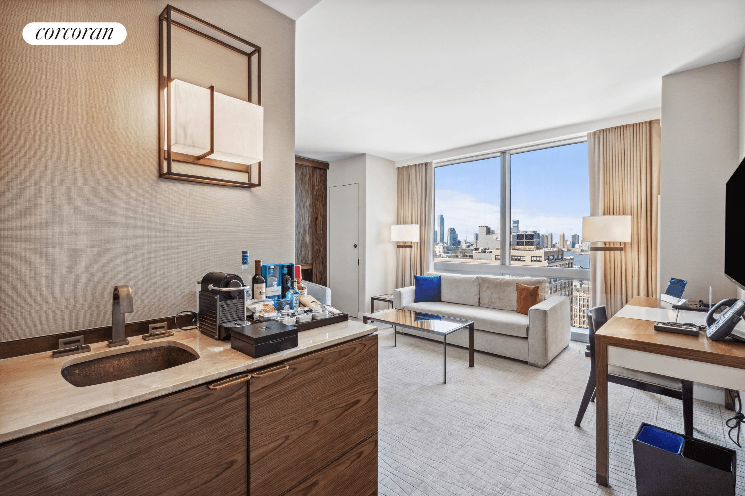 Exceptional Pied a Terre or Investment Opportunity in SoHo World Class Amenities Named Forbes Hotel with Best Views in NYCResidence 2205 at the luxurious Dominick Hotel is a fully furnished ...