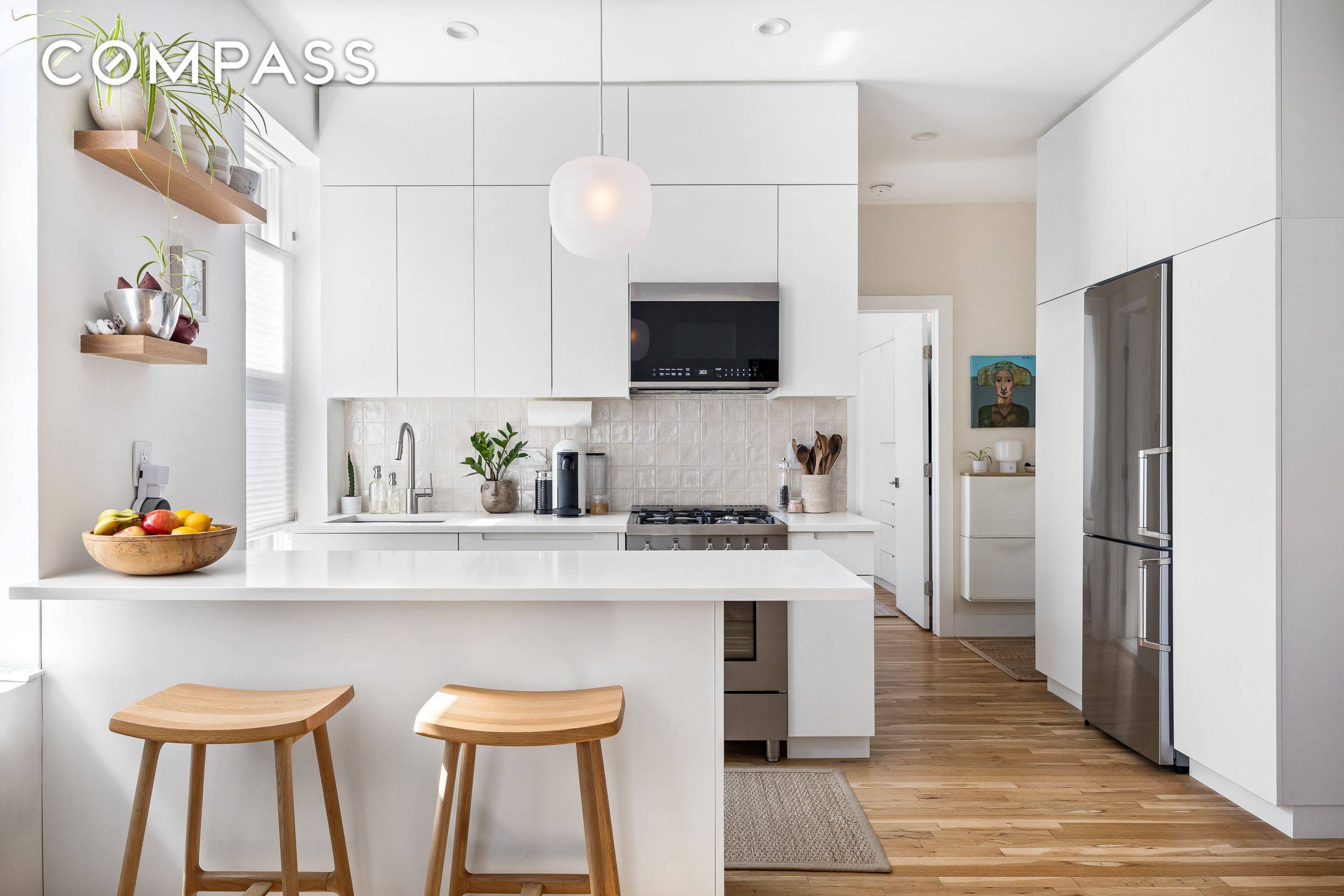 Exquisitely renovated 1BR 1BA condo with a massive private outdoor oasis in prime Prospect Heights.