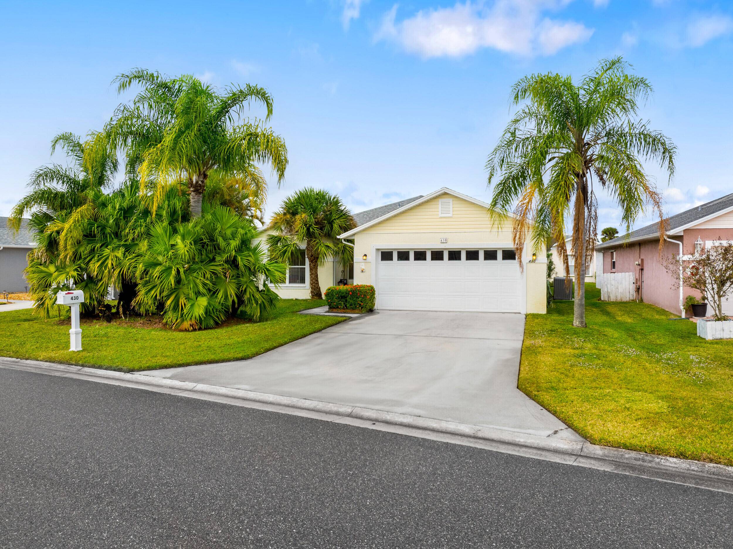 This beautifully maintained 3 bedroom, 2 bathroom home offers a bright and inviting space in the sought after Palm Grove 55 community.