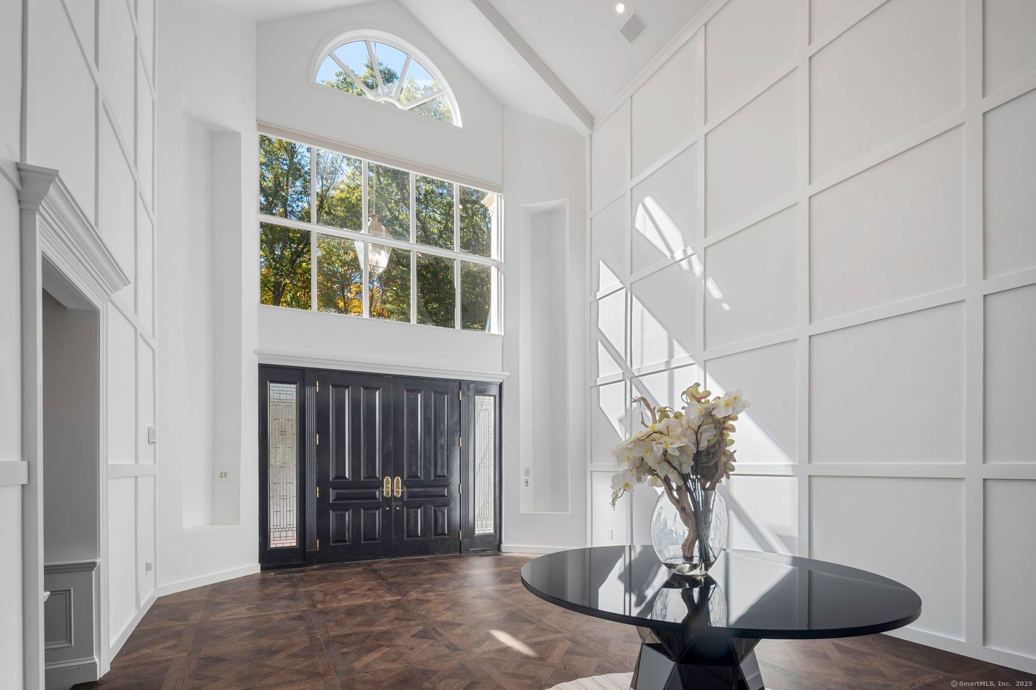 Perched high on a scenic knoll off a private road and set on nearly 4 acres of manicured grounds, this timeless estate is a rare opportunity to own one of ...