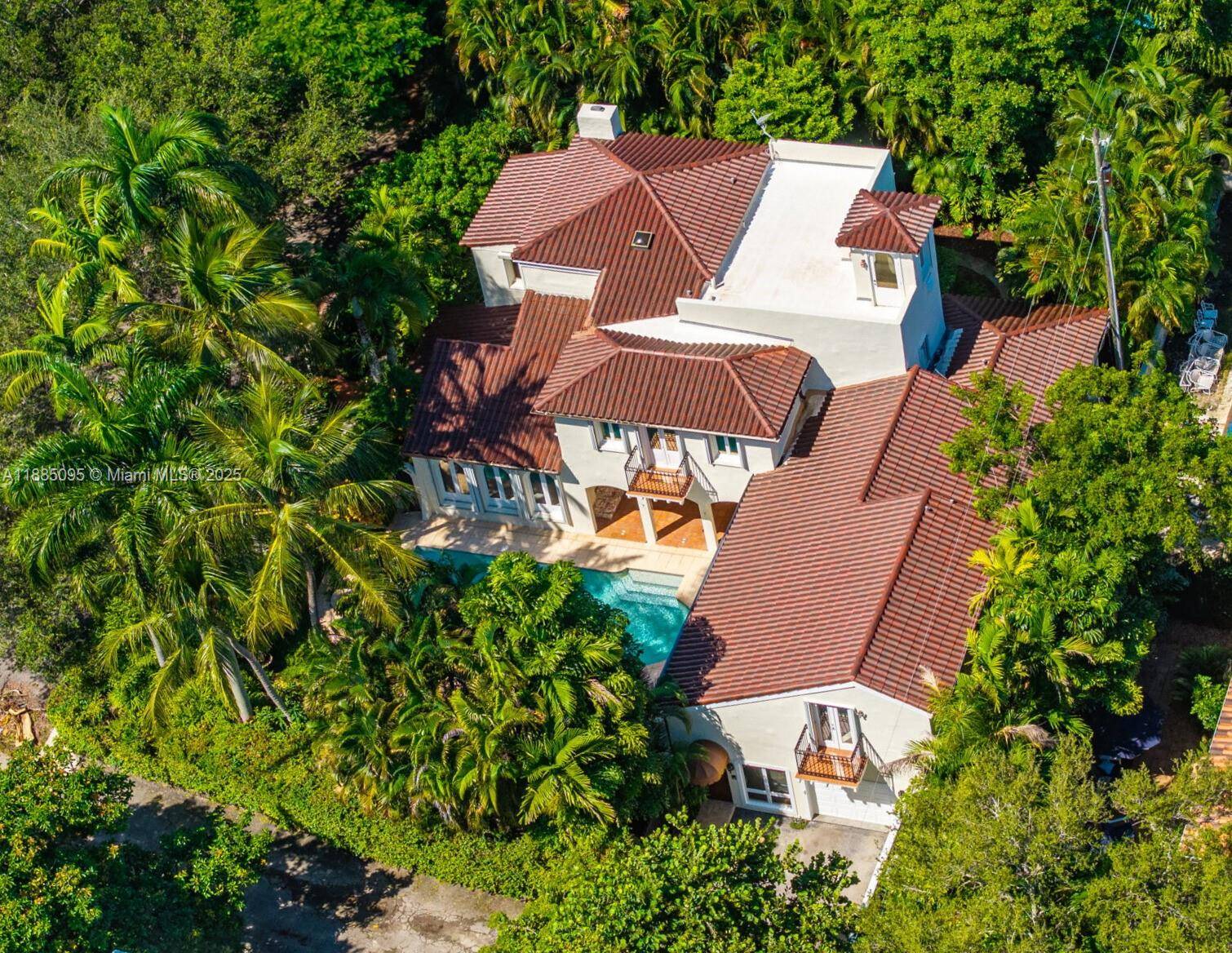 A rare balance of peaceful retreat and city living in this iconic 1924 Mediterranean villa, in the heart of Coral Gables mere blocks from the new Plaza Coral Gables, Merrick ...