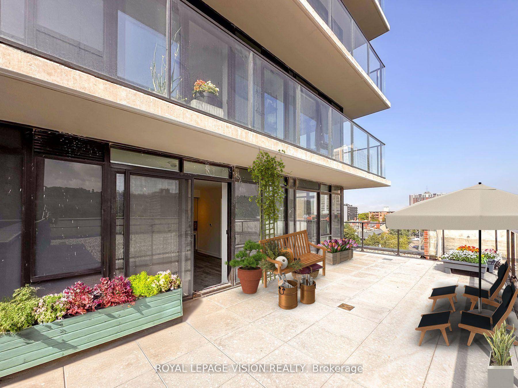 500 sqft terrace This almost new 15 storey condo boasts stylish suites with 2 bedrooms, 2 bathrooms, and approximately 700 sq.