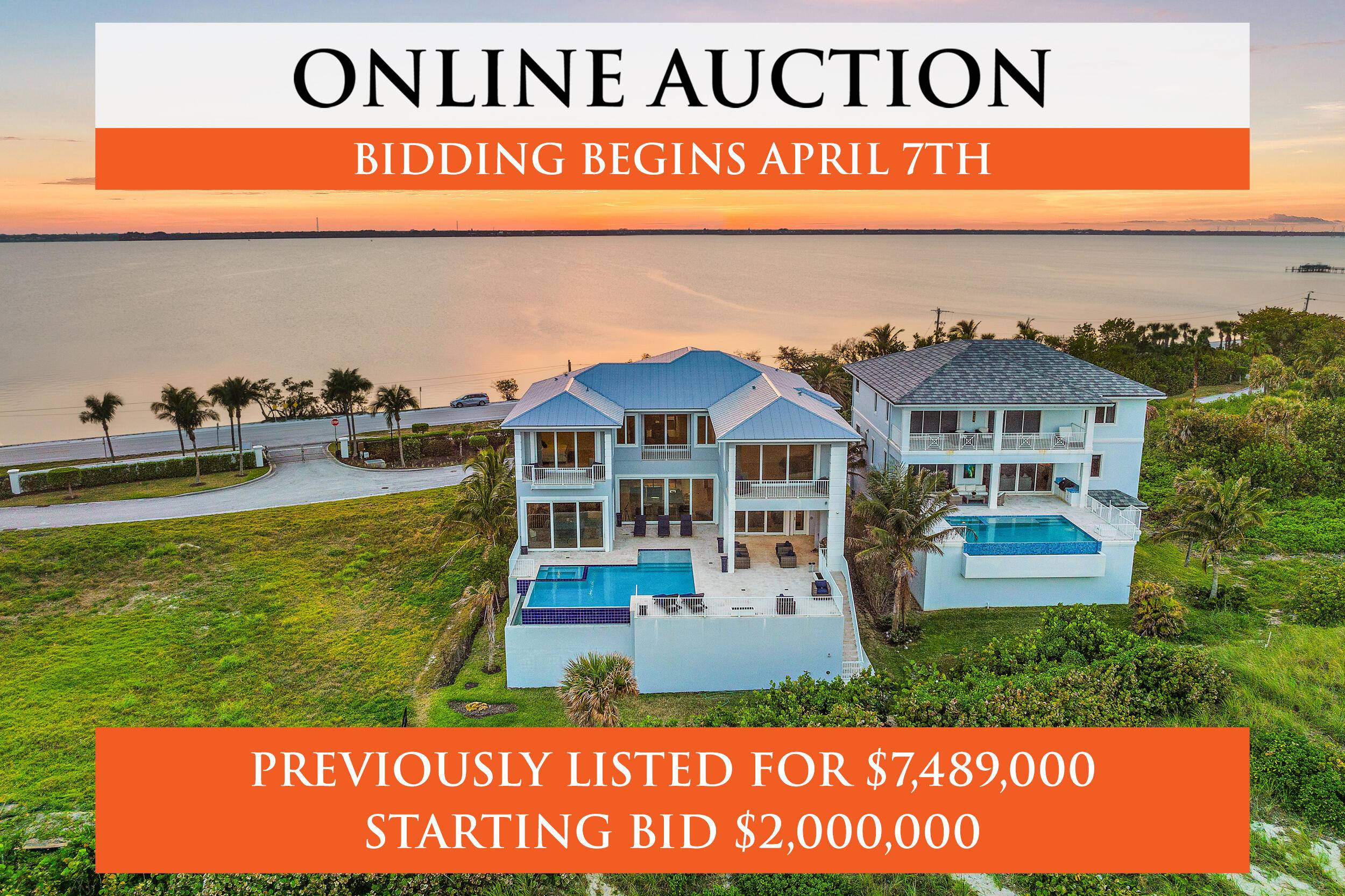 Custom oceanfront home in the Diamond Sands community, only one of very few locations in South Florida that has direct oceanfront and intracoastal bay views.