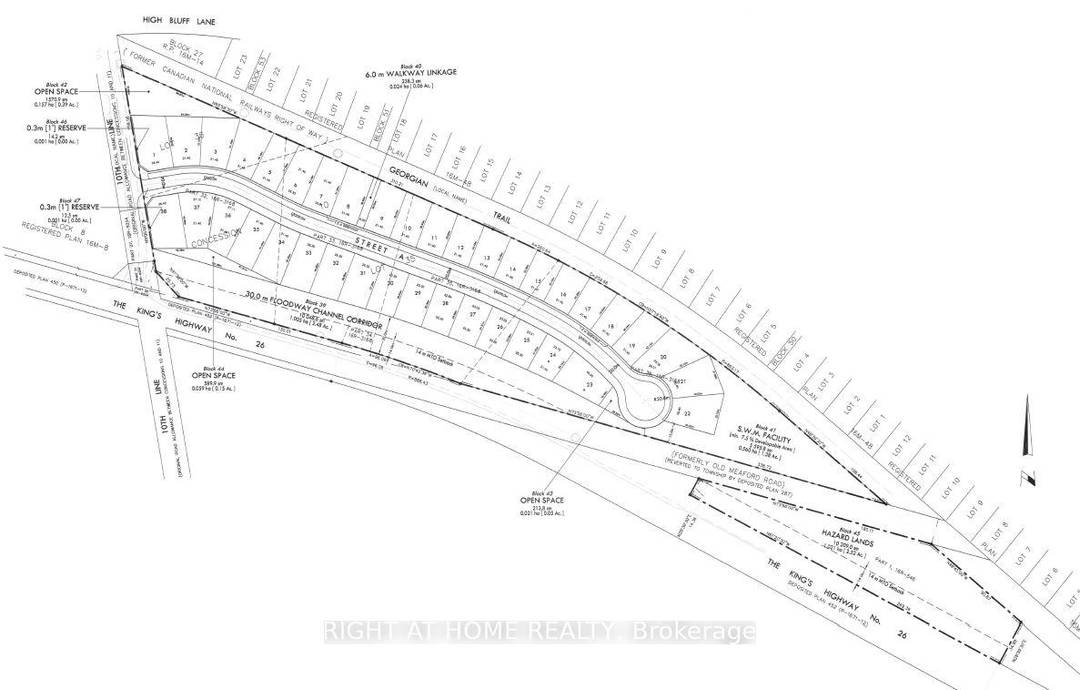Draft Plan Approved 17. 5 Acre Residential Subdivision in Thornbury.