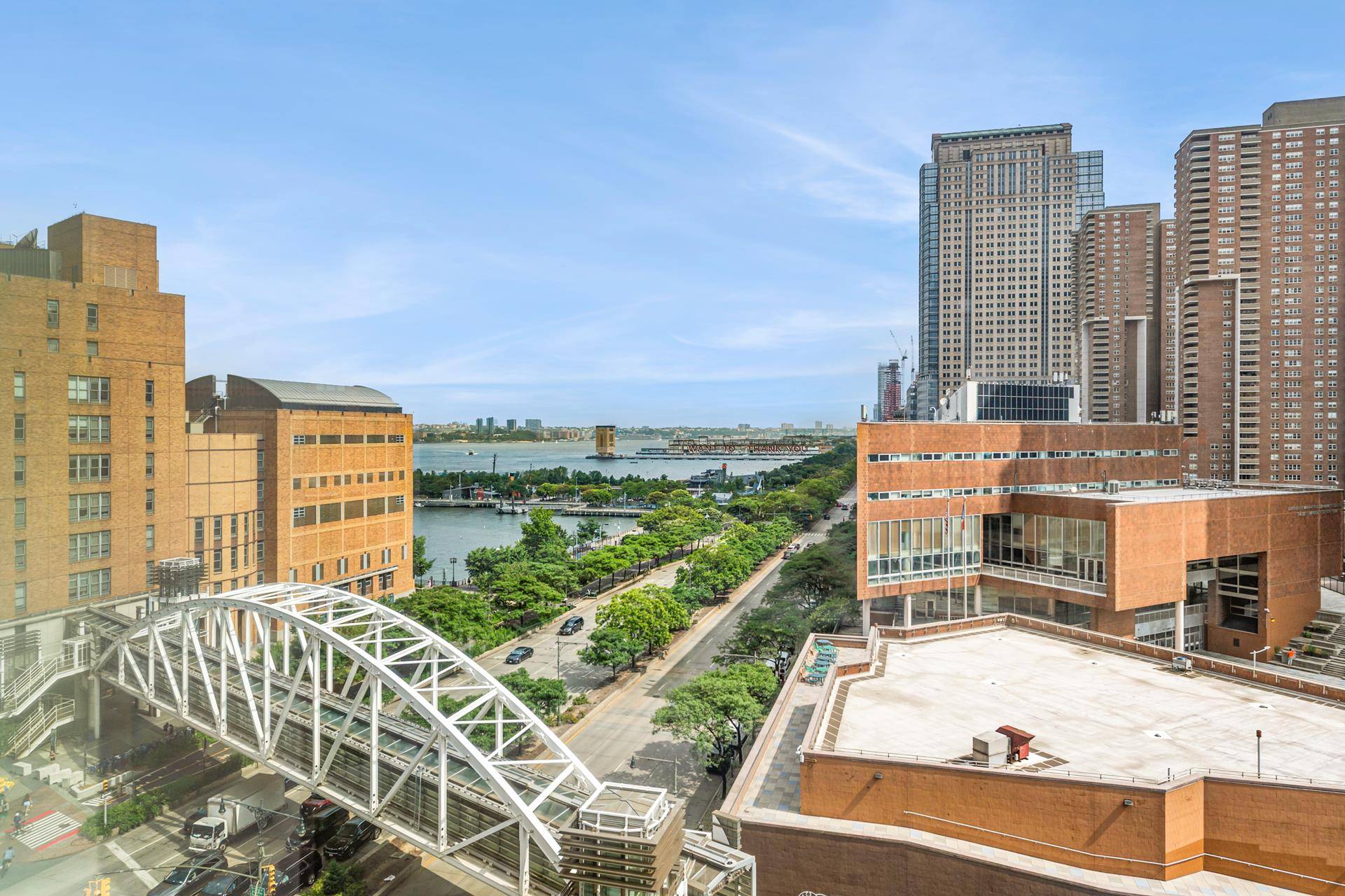 Corner 3 bed 3 bath in the most sought after full service condo 200 Chambers Street ; Apartment 9D offers North, West, East, 3 exposures with floor to ceiling windows ...