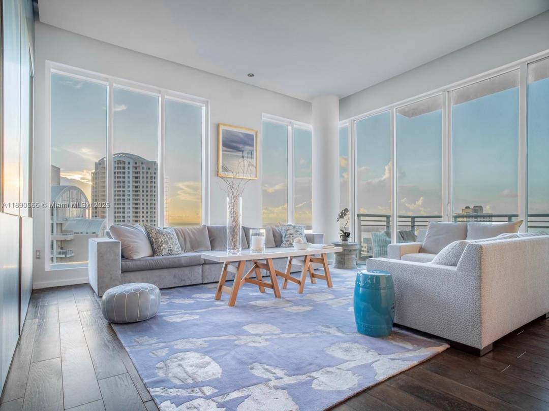 Experience stunning city and bay views from the 22nd floor of Asia Condo in Brickell Key.