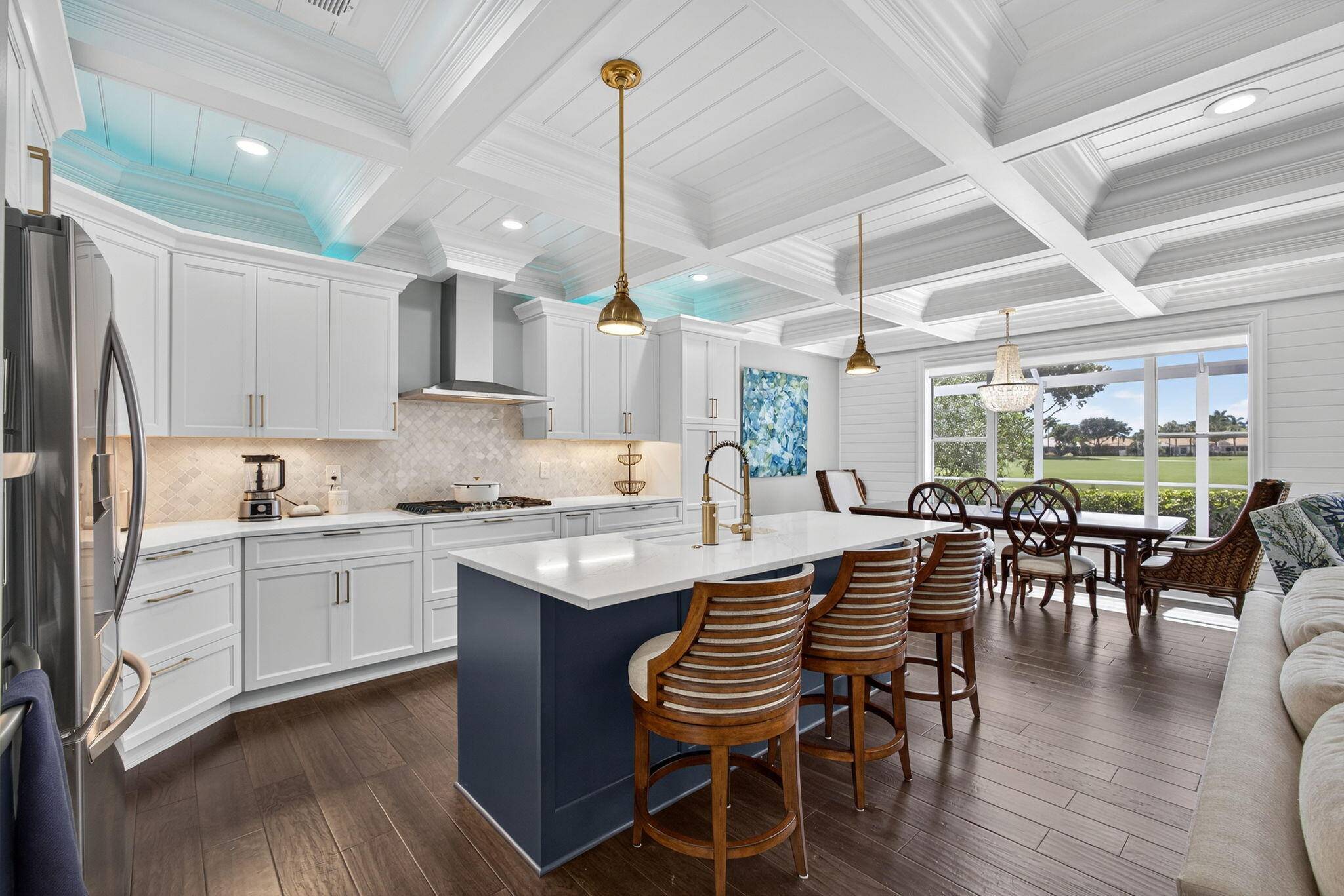 Completely renovated in 2021, this fabulous two story home radiates modern coastal elegance.