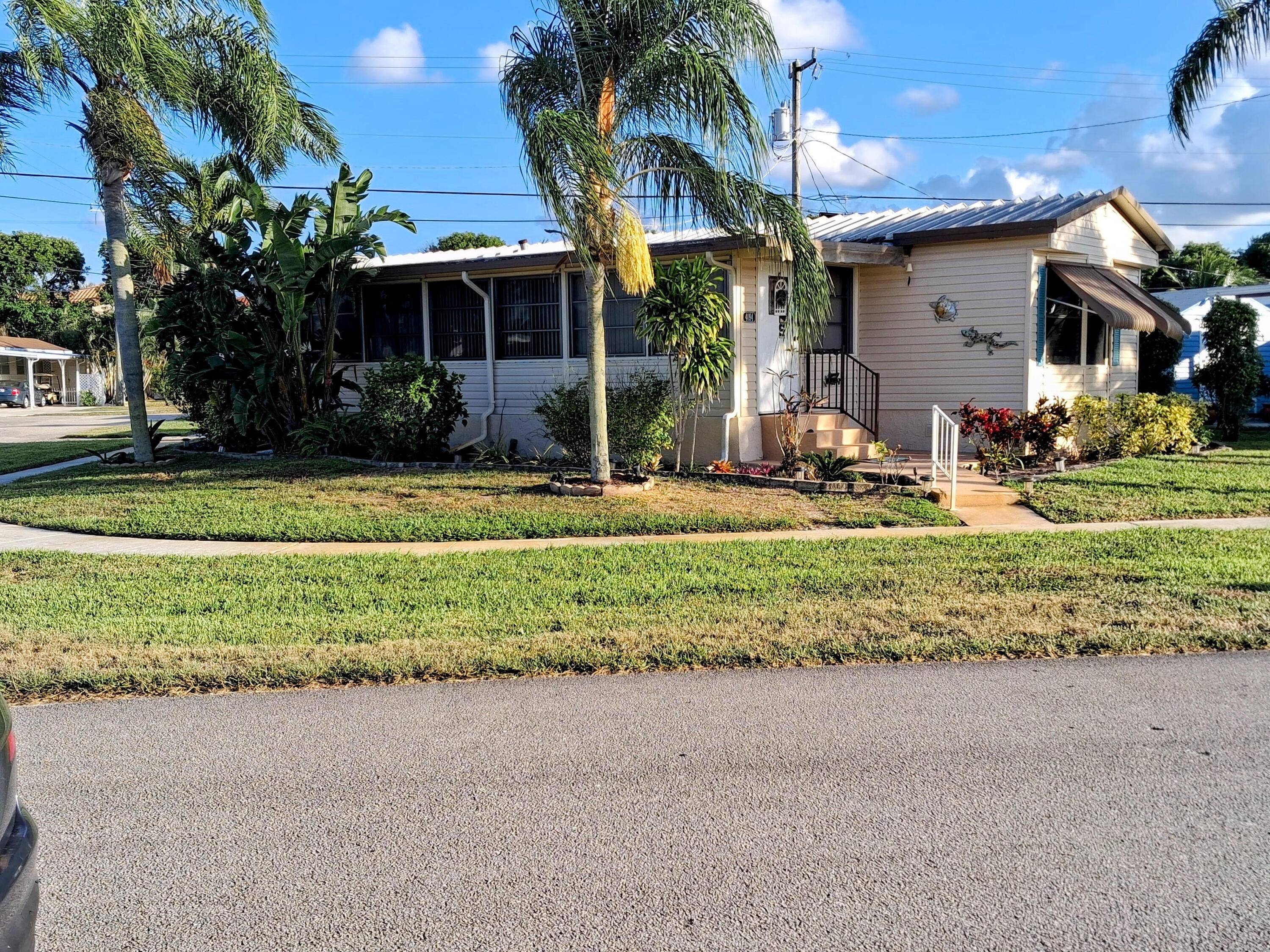 Corner lot sought after, well maintained manufactured home in a very friendly, active age 55 community that's resident owned.