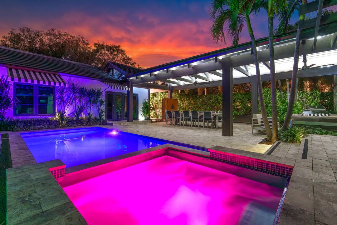 Truly one of a kind. This rare Downtown Delray Beach compound encompasses the entire corner of N Swinton Ave and features a main residence and full guest home connected by ...