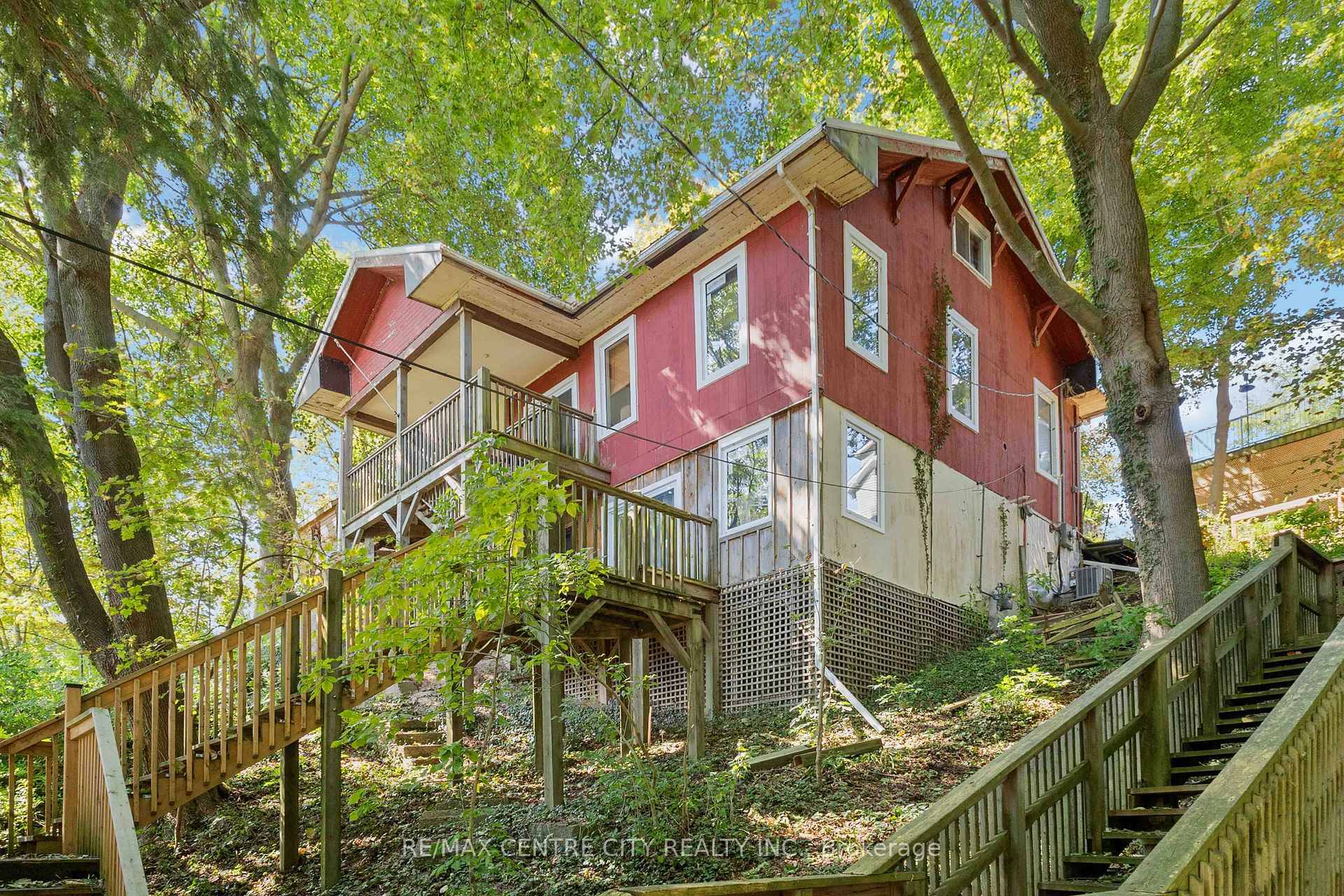 Treetop oasis in the quaint beach community of Port Stanley offers a unique destination appealing to those seeking a short term getaway or family destination, merely steps from the beach ...