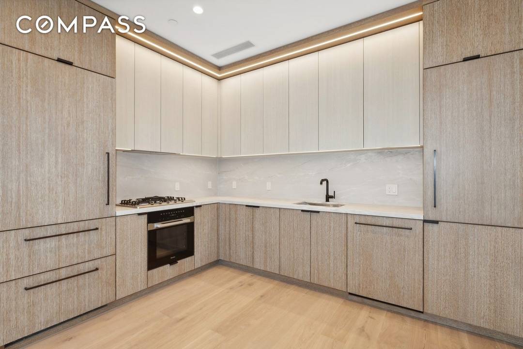 Residence 5C at The Treadwell is a spacious studio offering an inviting, east facing view that fills the space with morning light.