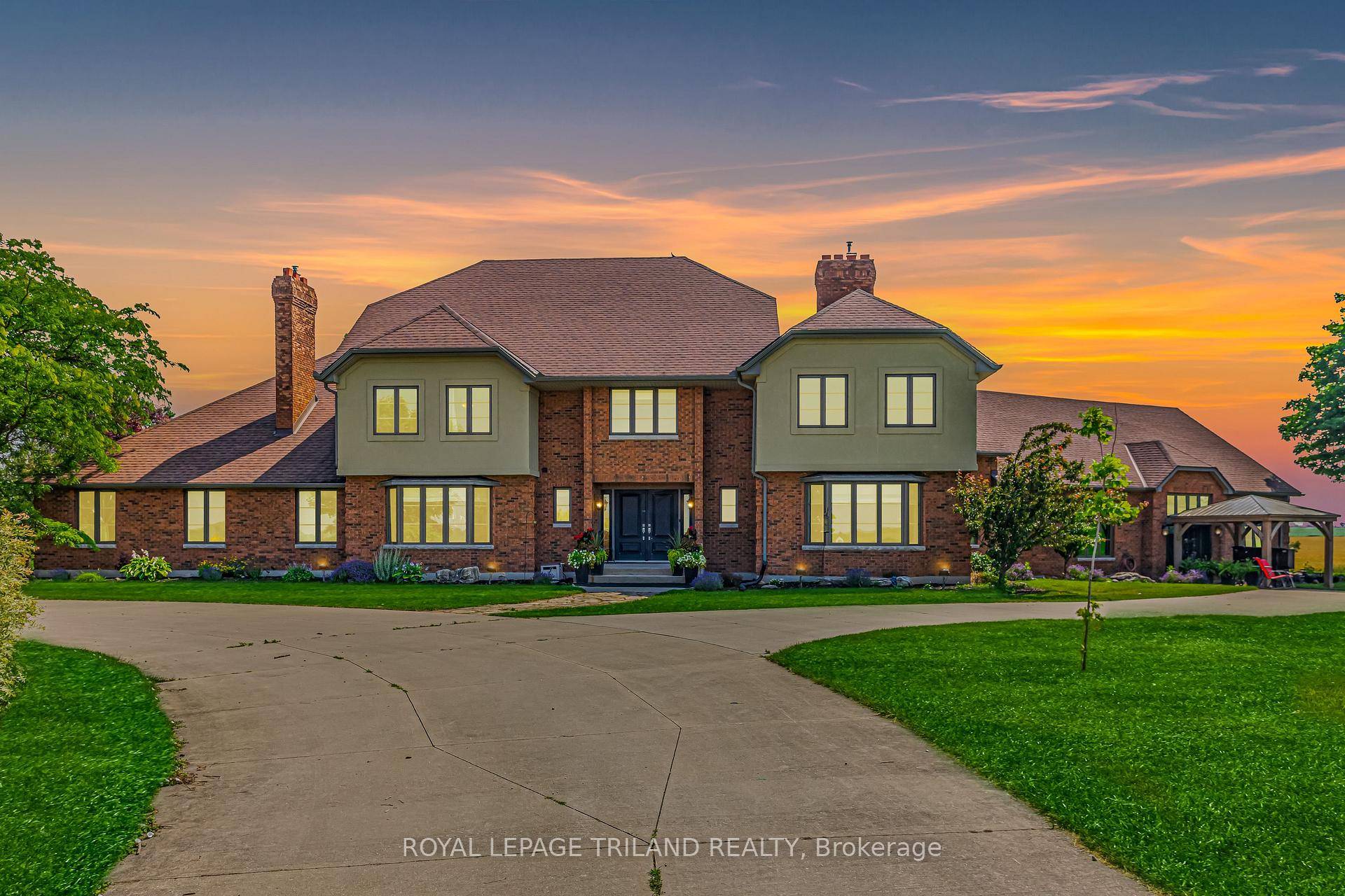 A rare opportunity to own an exceptional 12, 000 sq ft luxury mansion set on just under 4 acres of prime agricultural land.