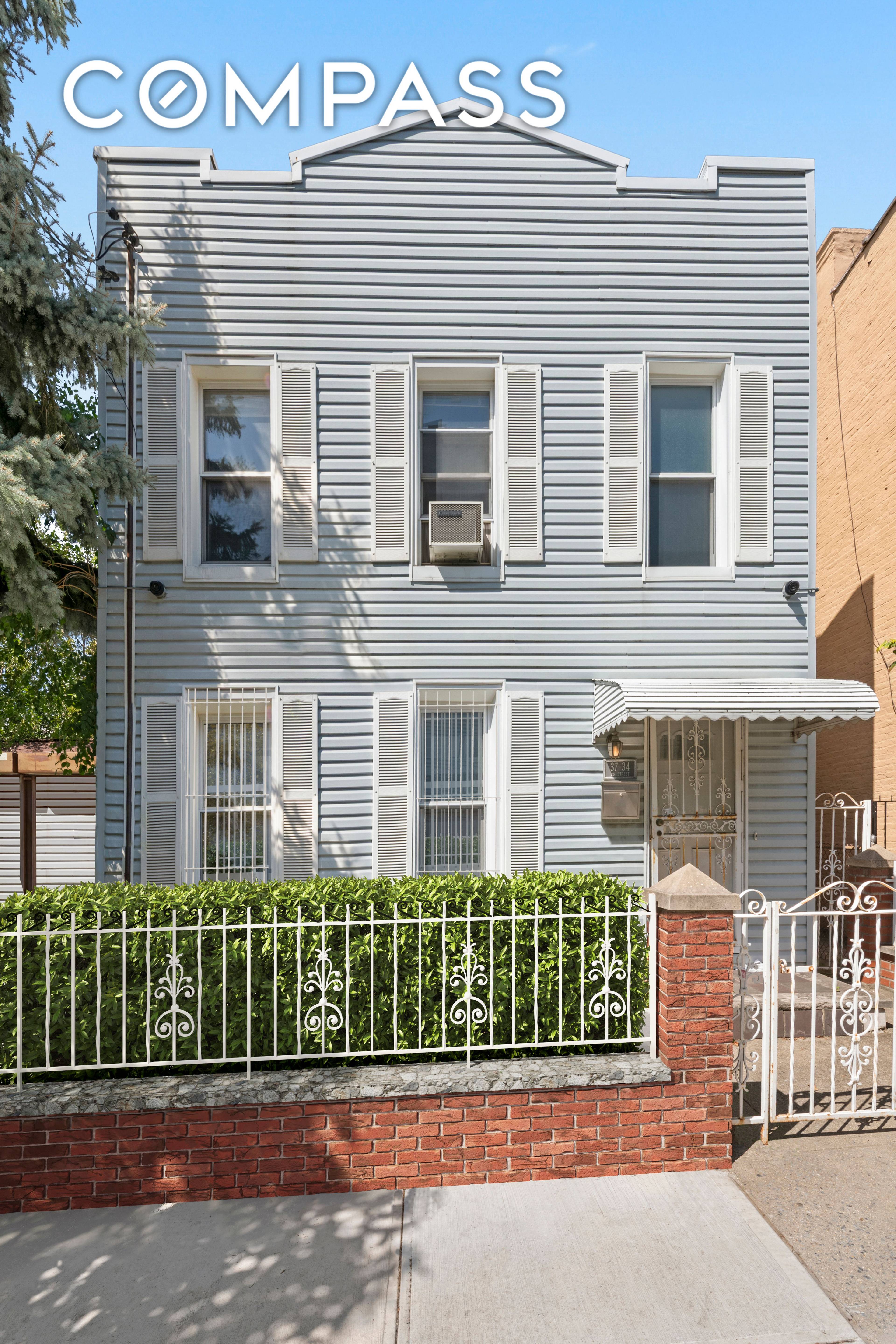 37 34 28th Street is a two story single family home located in the heart of Long Island City.